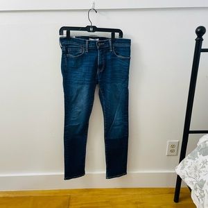 Abercrombie and fitch drank wash mens straight fit jeans